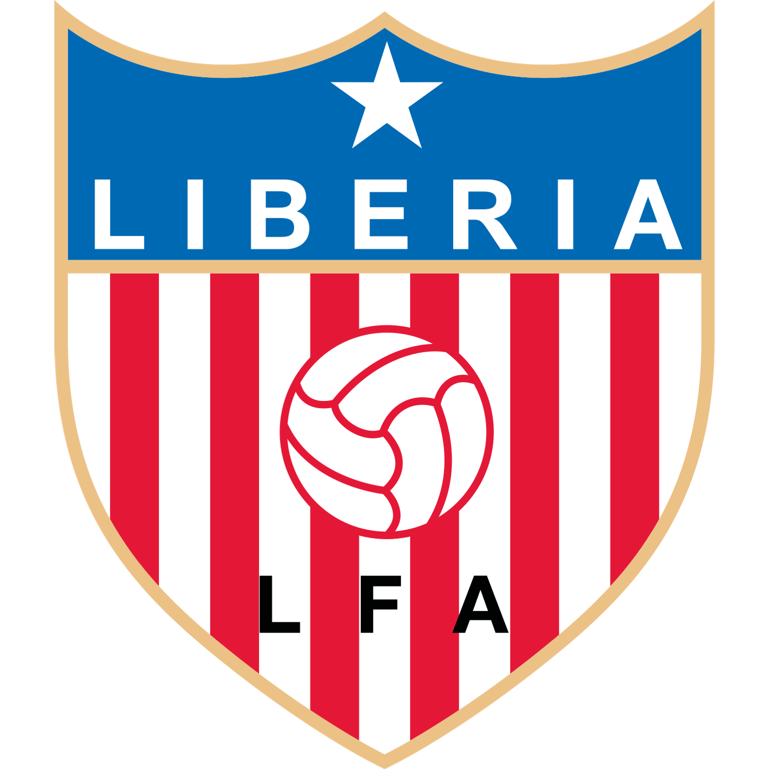 Crest — Seleção de Libéria