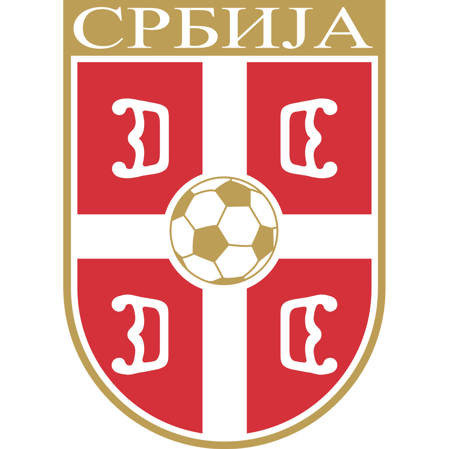 Emblema Seleção de Sérvia